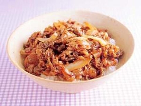 生姜が決め手の牛丼